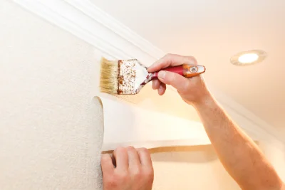 Pose de papier peint à Lesparrou — revêtements muraux et toiles de verre